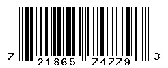 UPC barcode 721865747793