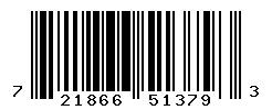 UPC barcode number 721866513793