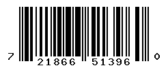 UPC barcode number 721866513960