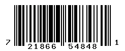 UPC barcode 721866548481