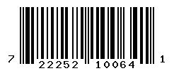 UPC barcode number 722252100641