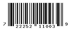 UPC barcode number 722252110039