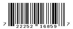 UPC barcode number 722252168597