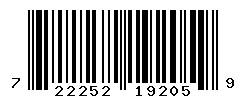 UPC barcode number 722252192059
