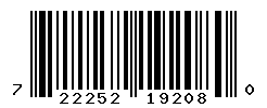 UPC barcode number 722252192080