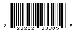 UPC barcode number 722252233059