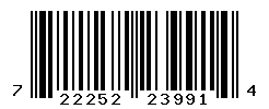 UPC barcode number 722252239914