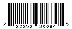 UPC barcode number 722252300645