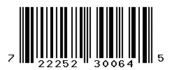 UPC barcode 722252300645
