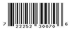 UPC barcode number 722252300706