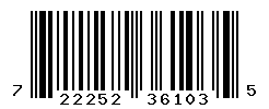 UPC barcode number 722252361035
