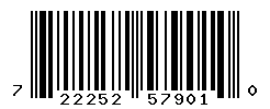 UPC barcode number 722252579010