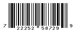 UPC barcode number 722252587299