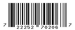 UPC barcode number 722252702067
