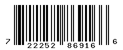 upc 722252869166 barcode image