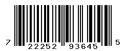 UPC barcode number 722252936455