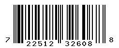 UPC barcode number 722512326088