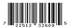 UPC barcode number 722512326095