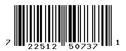 UPC barcode number 722512507371