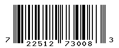 UPC barcode number 722512730083