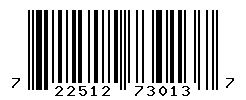 UPC barcode number 722512730137