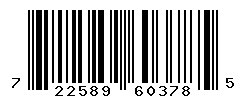 UPC barcode number 722589603785