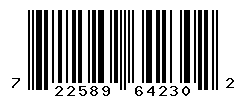 UPC barcode number 722589642302