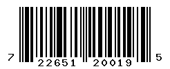 upc 722651200195 barcode image