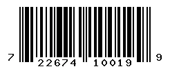 UPC barcode 722674100199