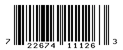 UPC barcode 722674111263