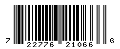 UPC barcode number 722776210666