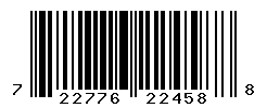 UPC barcode number 722776224588