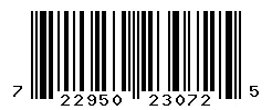 UPC 722950230725 barcode image