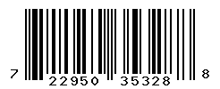 UPC barcode number 722950353288