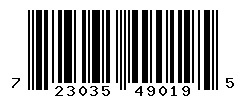 UPC barcode number 723035490195