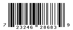 UPC barcode number 723246286839