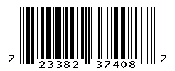 UPC barcode number 723382374087