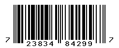 UPC barcode number 723834842997