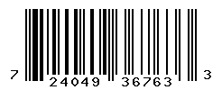 UPC barcode number 724049367633