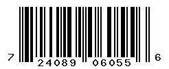 UPC barcode 724089060556