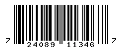 UPC barcode 724089113467