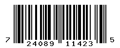UPC 724089114235 barcode image