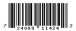 UPC 724089114242 barcode image