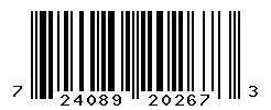 UPC 724089202673 barcode image