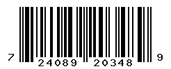 UPC barcode 724089203489