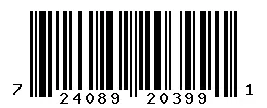 UPC 724089203991 barcode image