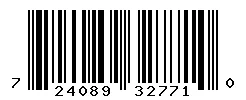 UPC barcode 724089327710