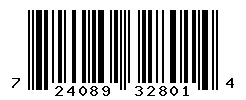UPC barcode 724089328014