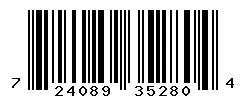 UPC barcode 724089352804