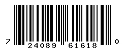 UPC barcode 724089616180